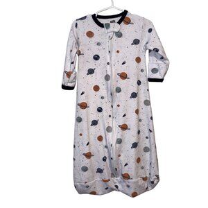 Baby Sleep Sack With Space Planet Print Zip Closure & Snap Tab 3-9M Long Sleeve